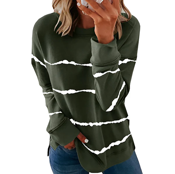 Daphne | lebendiges langärmeliges batik-Top