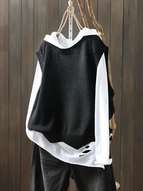 Mia - pullover mit rundhalsausschnitt