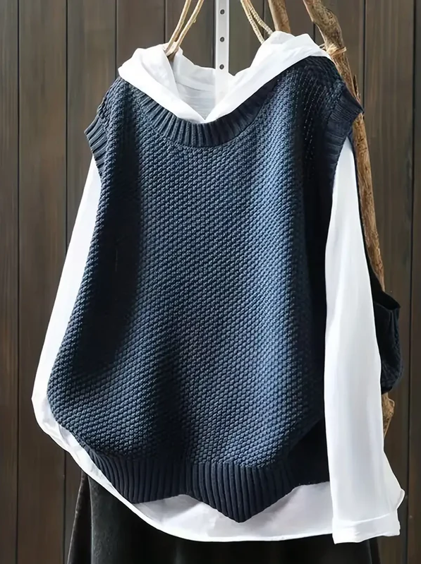 Mia - pullover mit rundhalsausschnitt