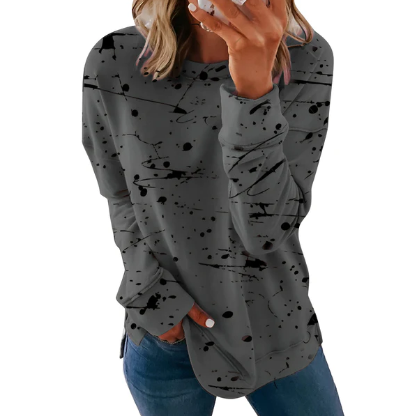 Daphne | lebendiges langärmeliges batik-Top