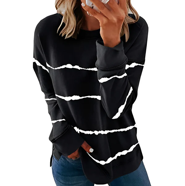 Daphne | lebendiges langärmeliges batik-Top