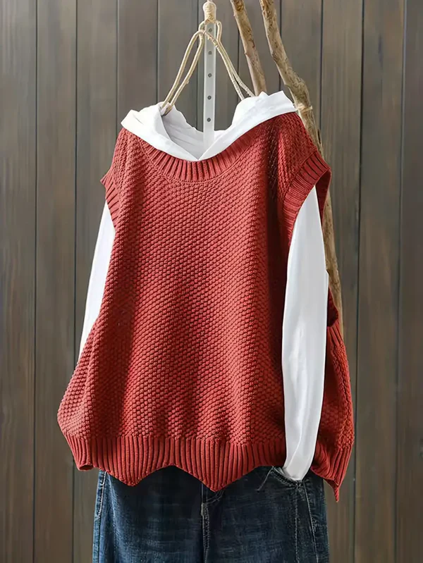 Mia - pullover mit rundhalsausschnitt
