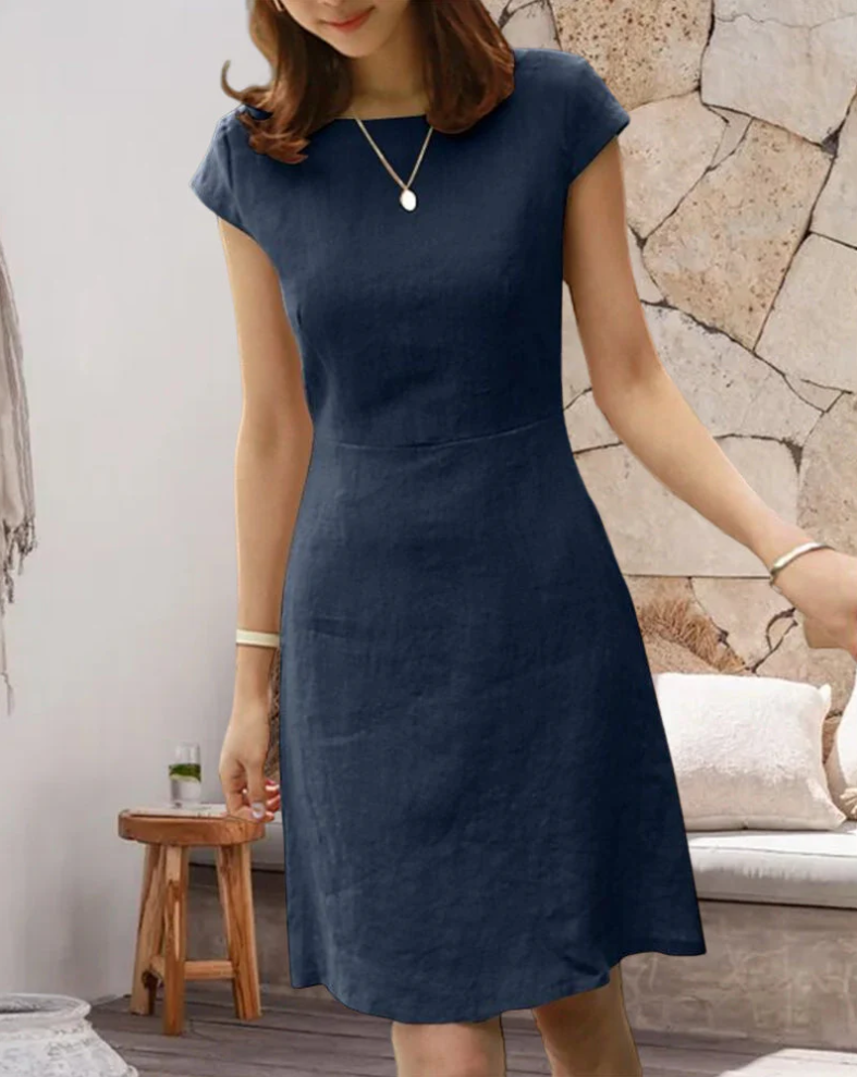 Elegantes sommerkleid mit zarten armeln