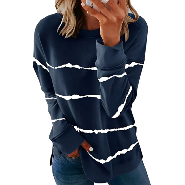 Daphne | lebendiges langärmeliges batik-Top