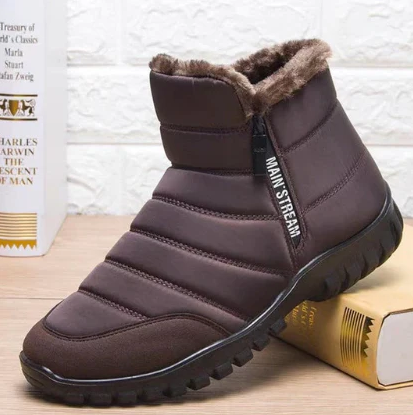 Javier – wasserdichte warme baumwollstiefel mit kordelzug