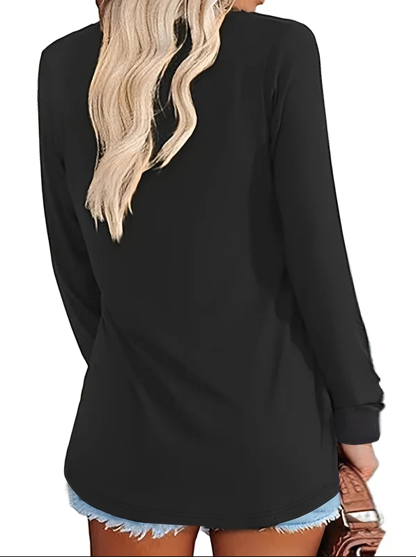 Iva | langarm-top mit herz-print