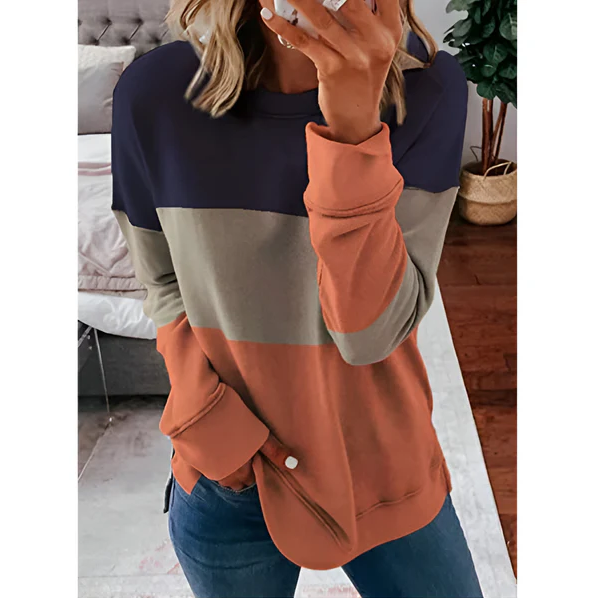 Daphne | lebendiges langärmeliges batik-Top