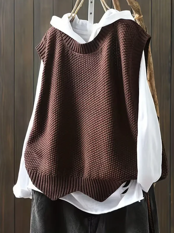 Mia - pullover mit rundhalsausschnitt