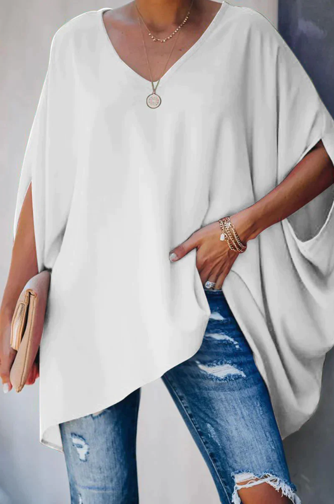 Elegante weite damenbluse für den sommer