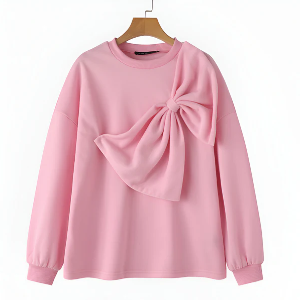 Sibille | stylisches sweatshirt mit schleife