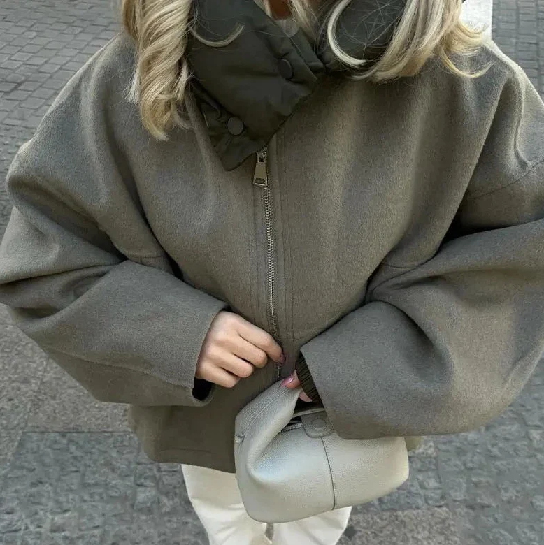 Matilda - lässige lockere damenjacke mit kapuze