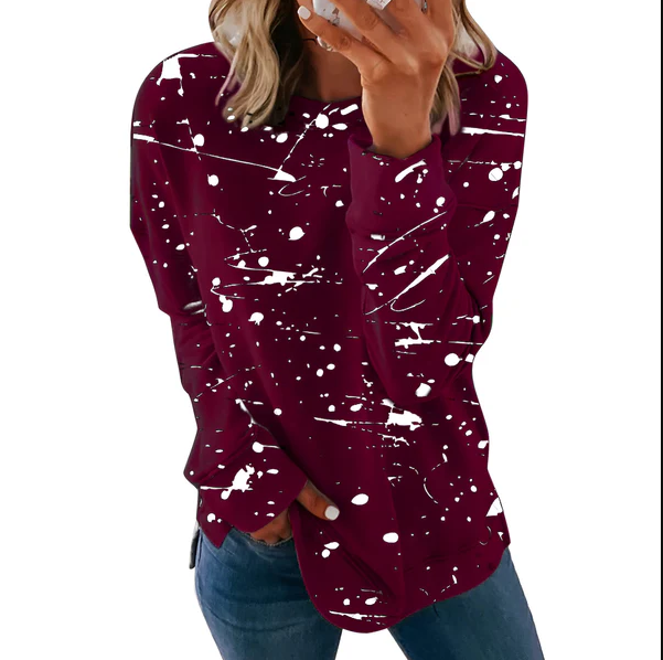 Daphne | lebendiges langärmeliges batik-Top