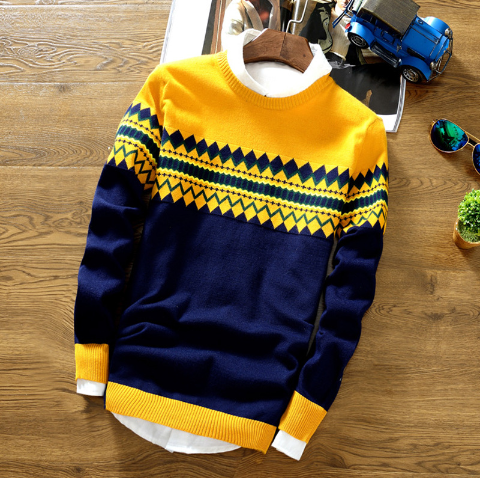 David – retro-kontrastpullover