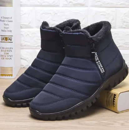 Javier – wasserdichte warme baumwollstiefel mit kordelzug