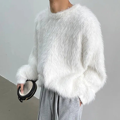 Frank – luxuriöser, schlichter pullover mit langen armeln