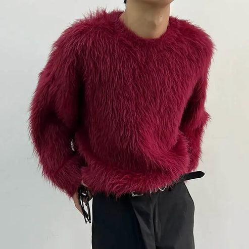 Frank – luxuriöser, schlichter pullover mit langen armeln