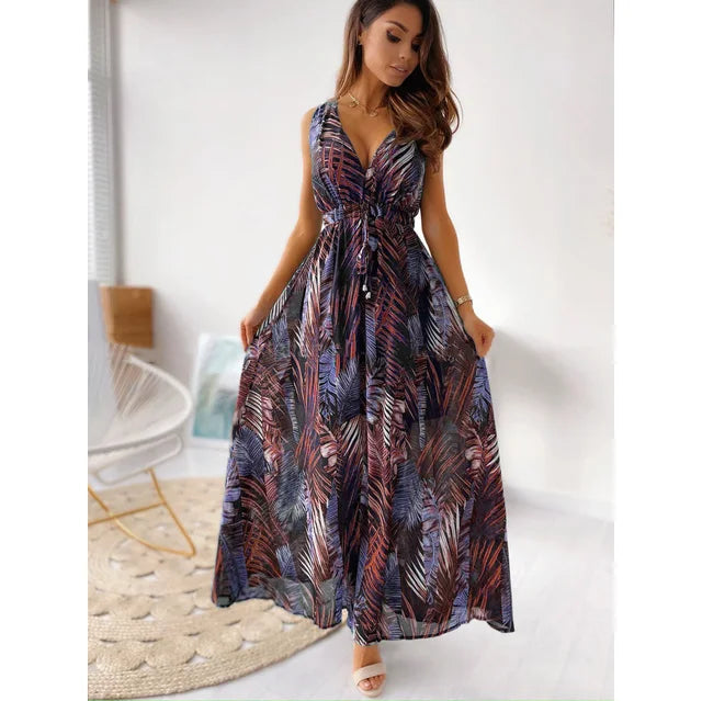 Tropisches paradies maxikleid - Julia