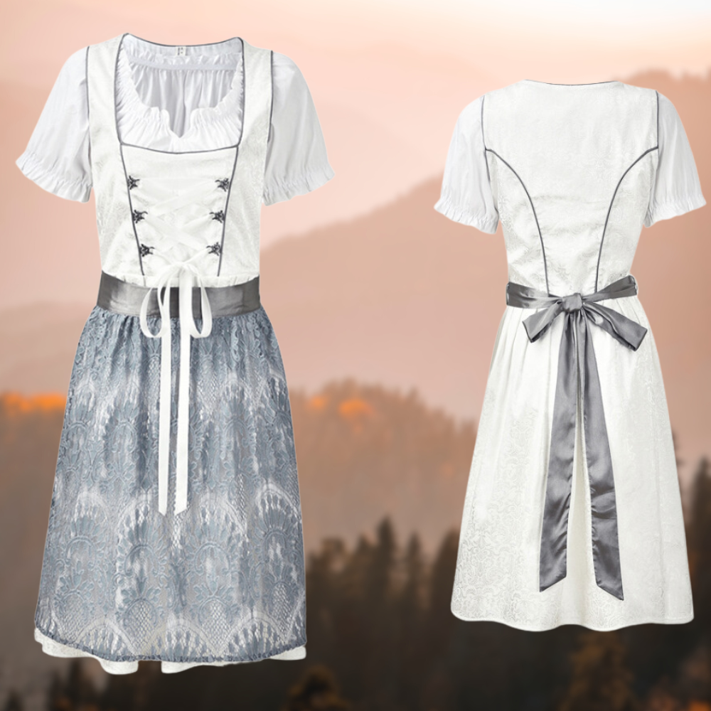 Bl Tracht für Damen mit Schürze und Bluseu