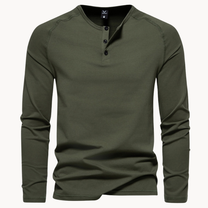 Gabriel - exklusives herren-t-shirt mit knopfverschluss