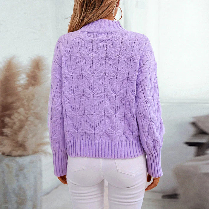 Taisia - moderner gestrickter damenpullover