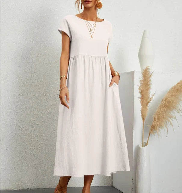 Schwarzes freizeit-maxikleid - Lena