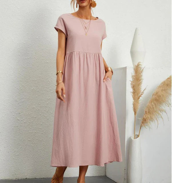 Schwarzes freizeit-maxikleid - Lena