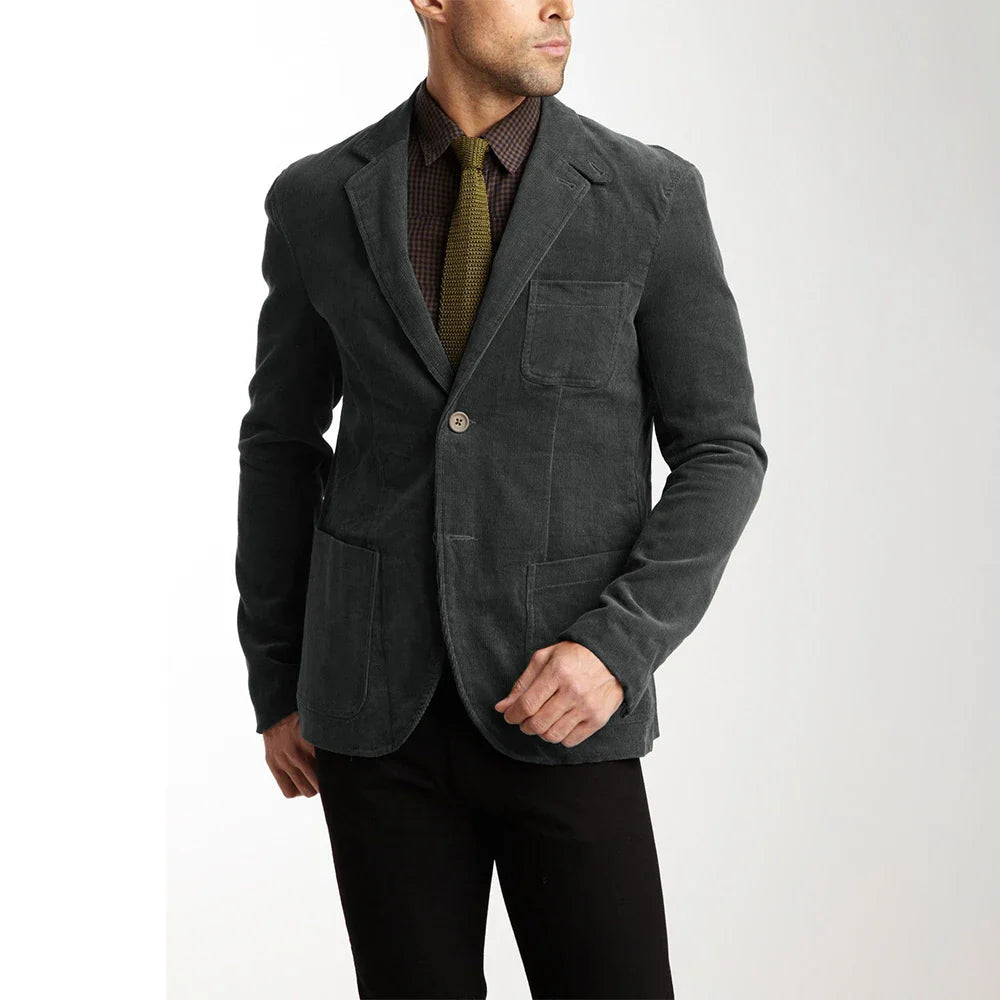 Herren-cordjacke, klassisch modern