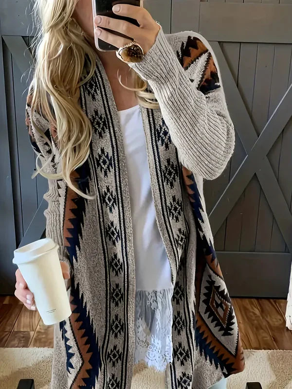 Amory – offene weste im boho-chic-stil drückt den geist der freiheit aus