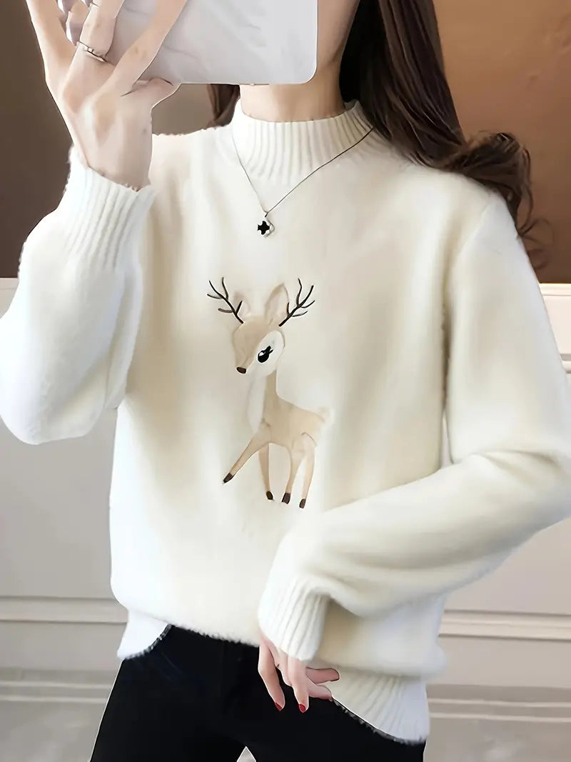 Ninette – rollkragenpullover aus baumwolle