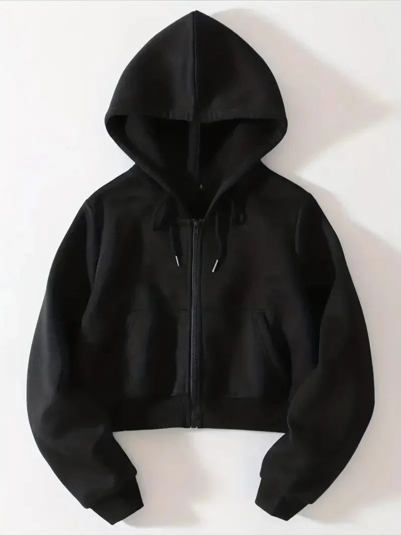 Melissa – kapuzenpullover mit geteiltem reißverschluss