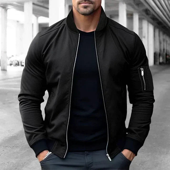 Balazs – pilotenjacke aus leder im vintage-stil für herren