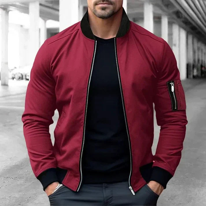 Balazs – pilotenjacke aus leder im vintage-stil für herren