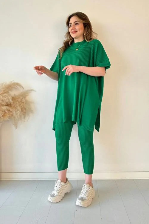 Zoey – gestricktes t-shirt mit lockerem oberteil