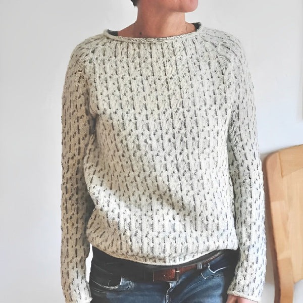 Meret – weiter damen pullover mit rundhals