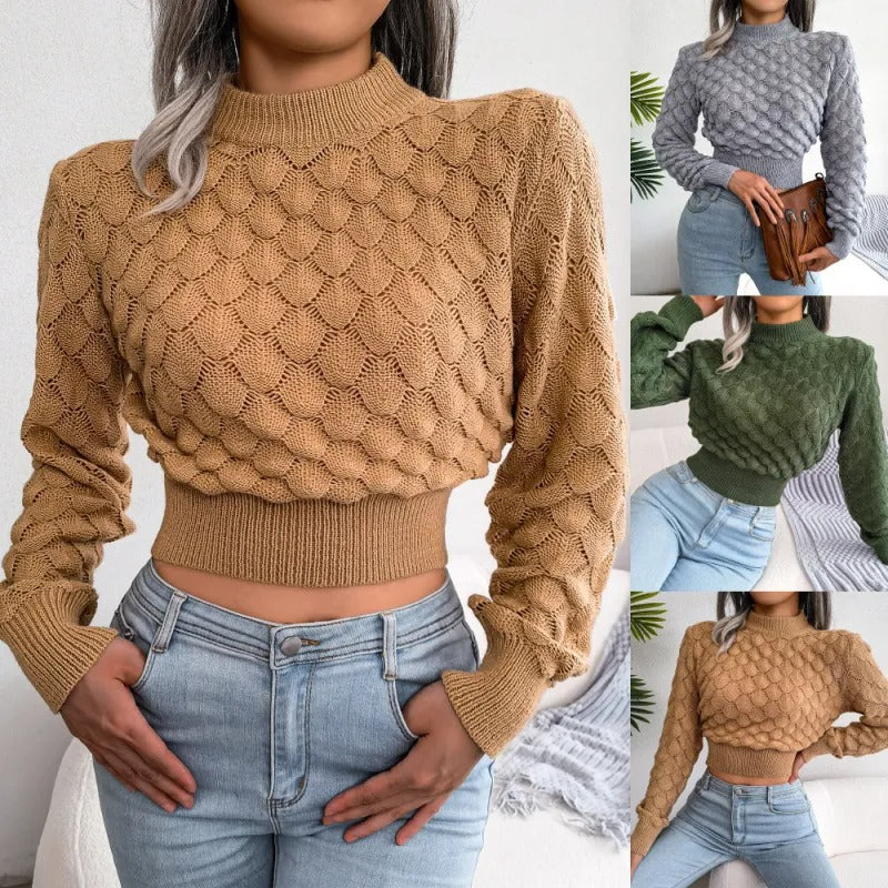 Renee - langärmliger spitzenpullover