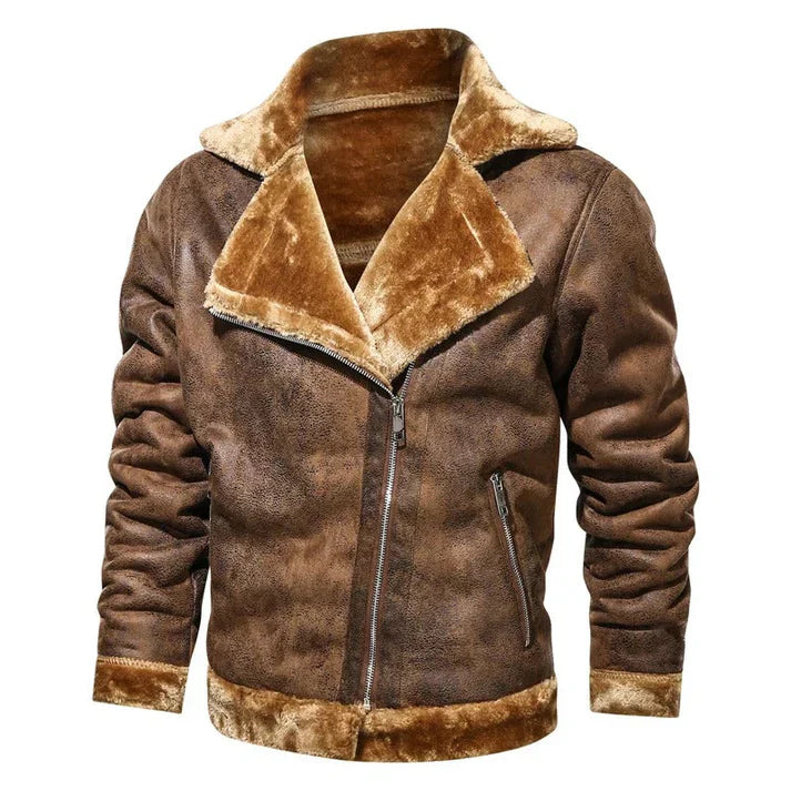 Werner - schlanke bomberjacke aus echtem leder