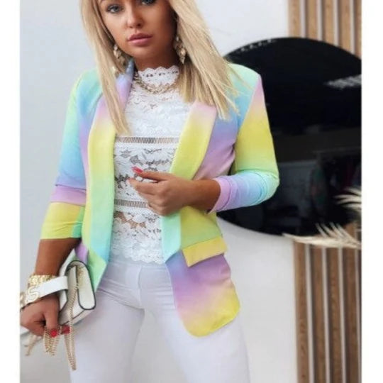 Thanea | damen langarm tie dye blazer