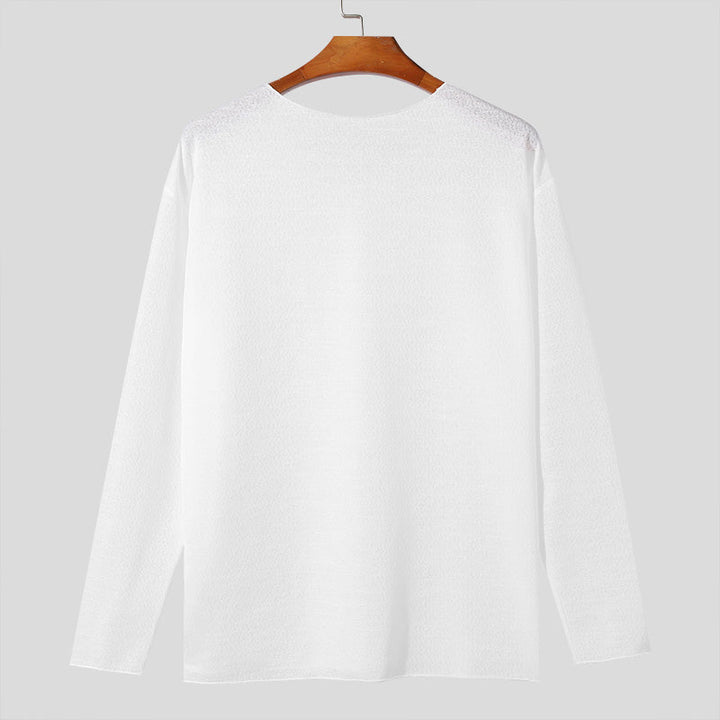 Roma | atmungsaktives, langärmliges herren-t-shirt im eleganten design