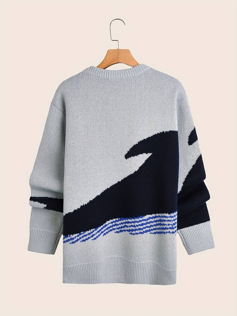 Ignatius – pullover im cartoon-wal-design