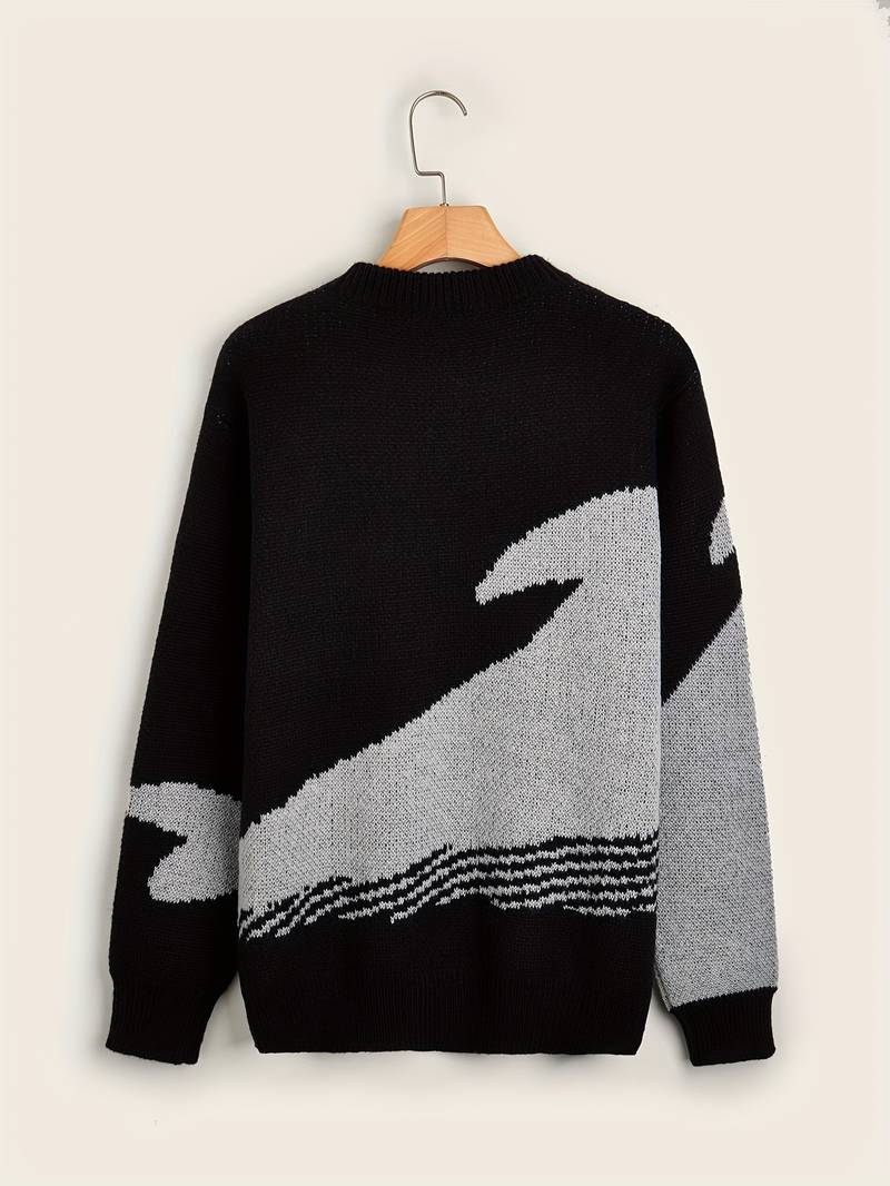 Ignatius – pullover im cartoon-wal-design