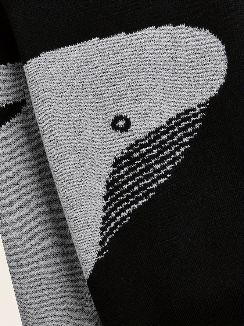 Ignatius – pullover im cartoon-wal-design