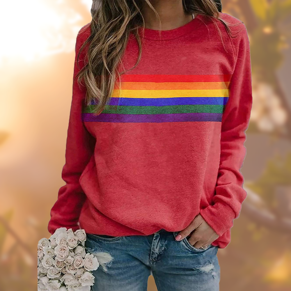 Sophia – eleganter und einzigartiger regenbogenpullover