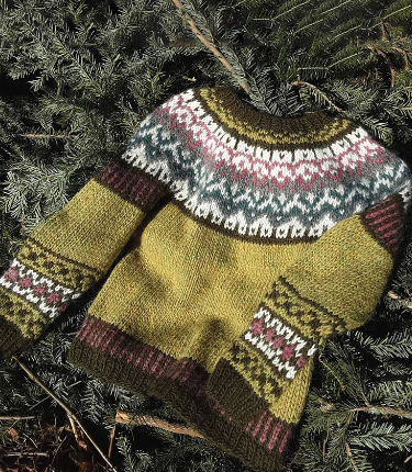 Oliver – vintage-pullover mit rundhalsausschnitt