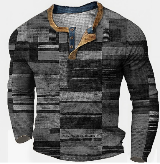 Nathan – stylischer pullover mit waffelstruktur für herren (italienisches design)