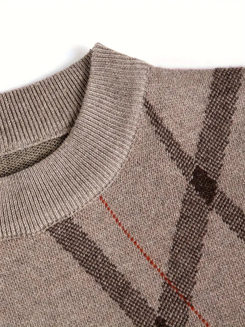 Hayden – stilvoller pullover mit geometrischem muster für herren