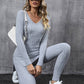 Evelyn – stylisches langarm-t-shirt und hosen-outfit