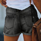 Natalie – gerippte jeansshorts für frühling/sommer