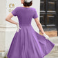 Weißes vintage-kleid midi - greta
