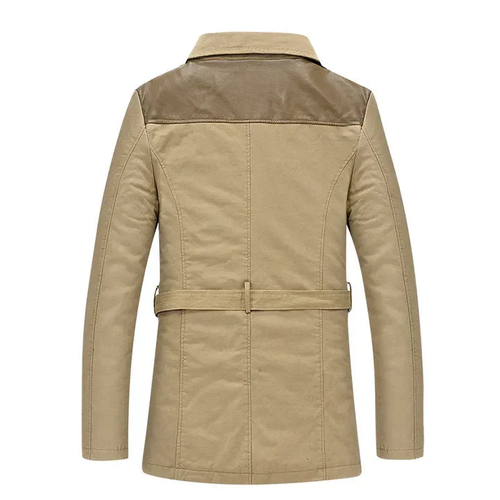 Lodewijk - eleganter isolierter langer trenchcoat für herren