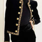 Ethel - elegante langärmelige jacke mit rundhalsausschnitt und knopfleiste